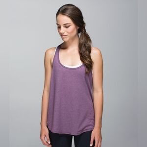 Lululemon 105 F Singlet Heathered Purple Fog